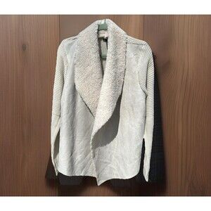 Women's Cream Shearling Sweater
